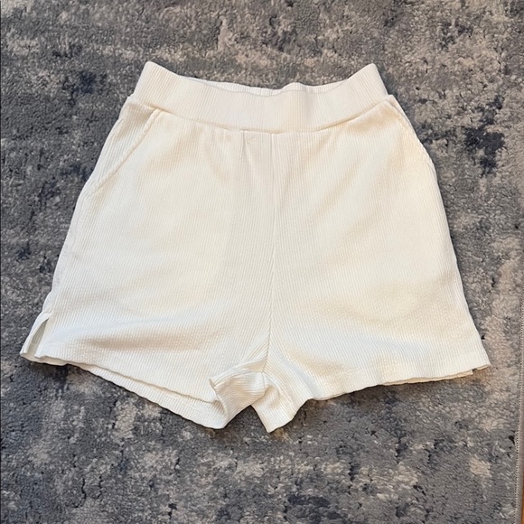 O'Neill Pants - NWOT! O’Neill White Ribbed Lounge Beach Shorts, SZ XS
